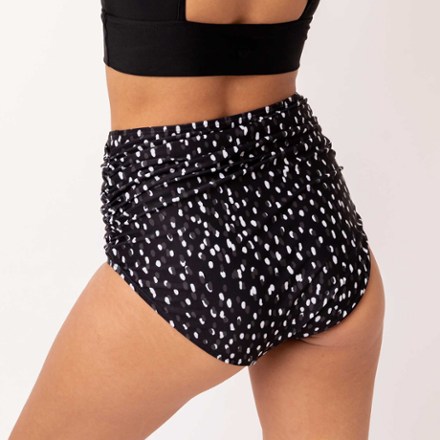 Ruched High-Rise Swimsuit Bottoms - Women's