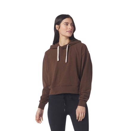 Oversize Cropped Hoodie - Women's