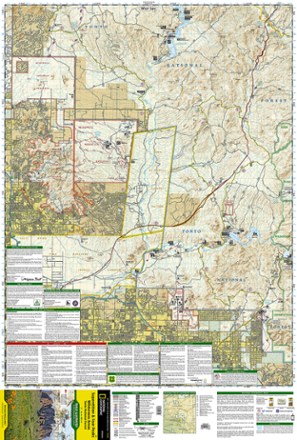 Superstition & Four Peaks Wilderness Areas Topographic Map