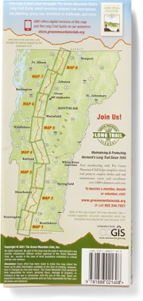 Vermont's Long Trail: A Footpath in the Wilderness Map - 6th Edition