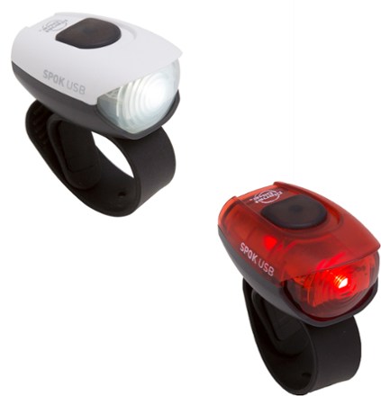 Spok 50 USB Front and Rear Bike Light Set