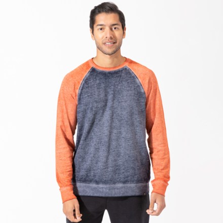 Colorblock Raglan Fleece Crew Sweatshirt - Men's