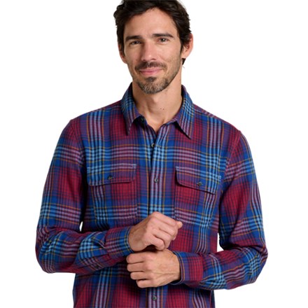 Indigo Flannel Long-Sleeve Shirt - Men's