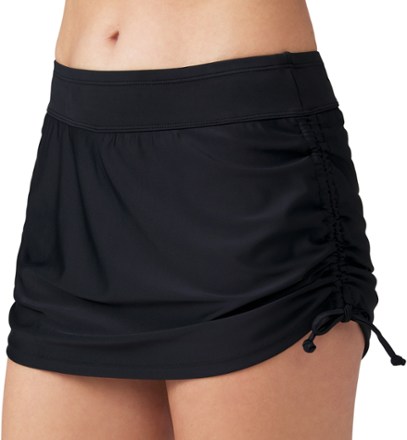 Side Shirred Swim Skirt