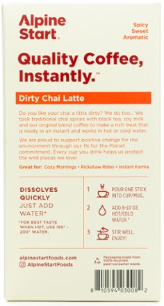 Dirty Chai Latte Instant Coffee - Package of 5