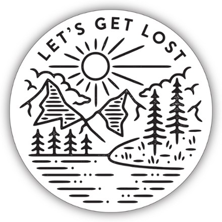 Let's Get Lost Sticker