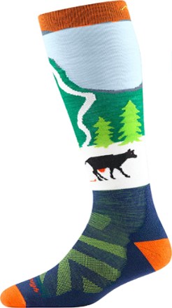 Pow Cow Over-The-Calf Midweight Ski and Snowboard Socks - Kids'