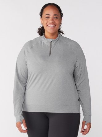 Active Pursuits Long-Sleeve Quarter-Zip Pullover - Women's