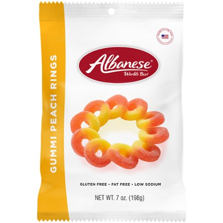 Gummi Peach Rings - 6 Servings