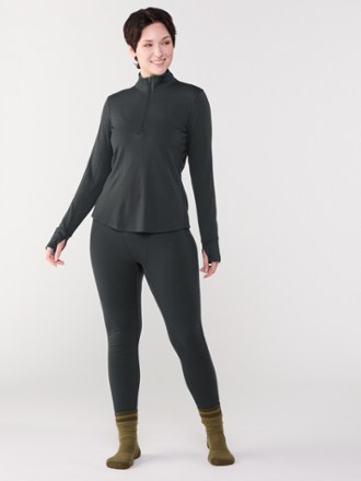 Heavyweight Merino Base Layer Half-Zip Top - Women's