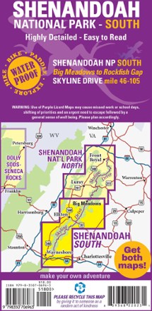 Shenandoah National Park Map: South