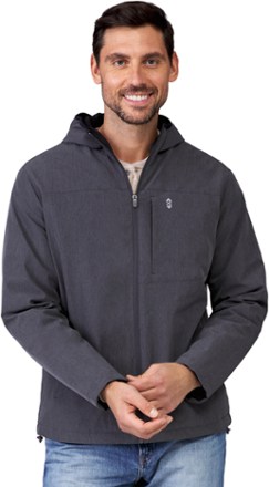 Melange Stretch Full-Zip Hoodie - Men's