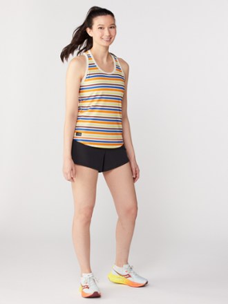 Stopwatch Graphic Singlet Tank Top - Women's