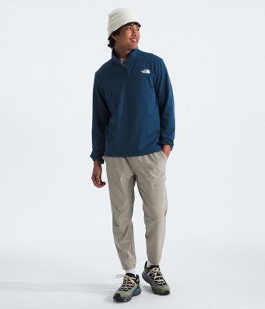 Cedar Trail Grid Fleece Zip Pullover - Men's