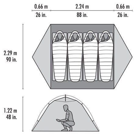 Elixir 4 Tent with Footprint