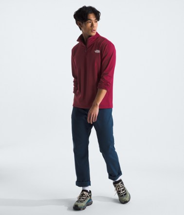 Cedar Trail Grid Fleece Quarter-Zip Top - Men's