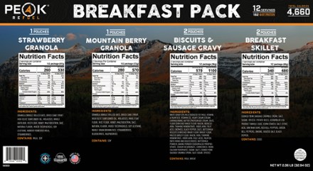 Peak Breakfast Pack 2.0 - 12 Servings