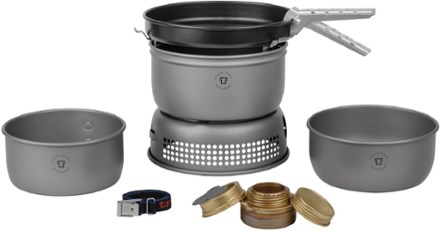 3 Ultralight Hard Anodized Cookset/Stove Kit