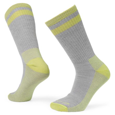 Merino Wool Lightweight Retro Hiking Crew Socks
