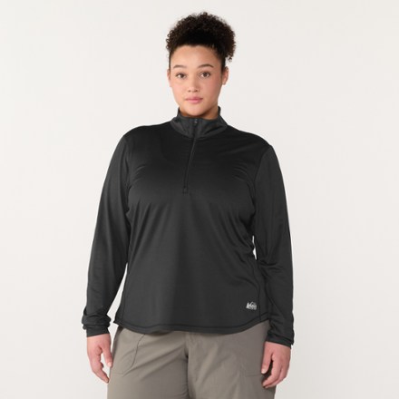 Lightweight Half-Zip Base Layer Top - Women's