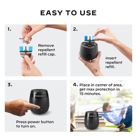 E65 Rechargeable Mosquito Repeller and Fast-Charging Dock