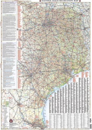 Eastern Texas Recreation Map