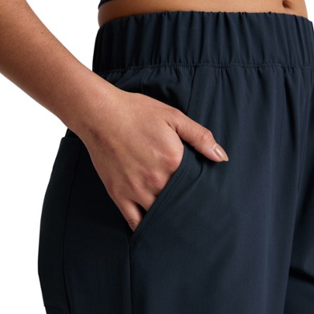Stretch Woven Wide-Leg Pants - Women's