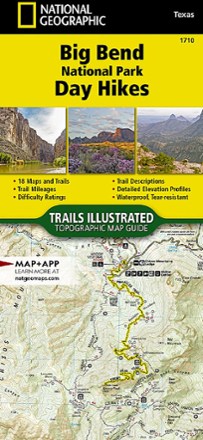 Big Bend National Park Day Hikes Topographic Map Guide