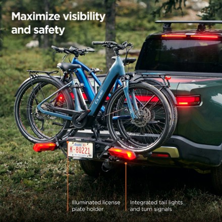 Epos 2-Bike Hitch Rack with Lights