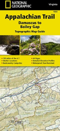 Appalachian Trail: Damascus to Bailey Gap Topographic Map Guide