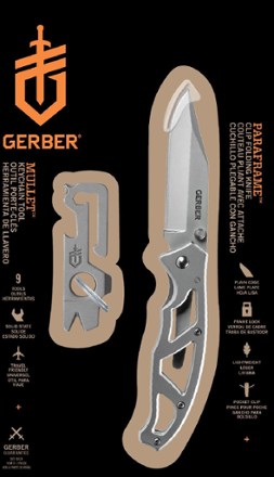 Paraframe Fine-Edge Knife and Mullet Keychain Tool Combo Set