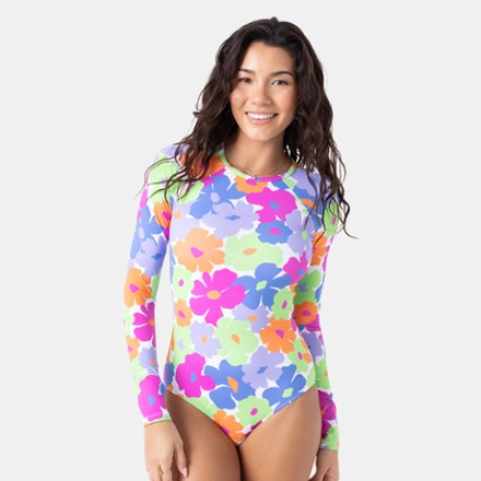 California Dreamin Long-Sleeve One-Piece Swimsuit - Women's