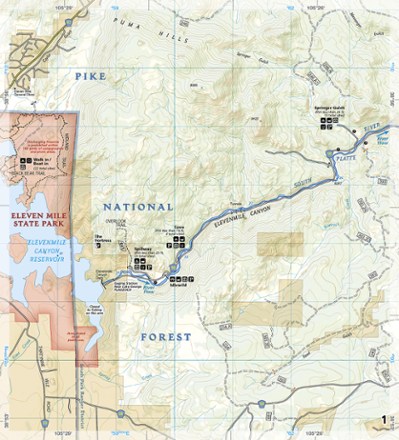 South Platte River Fishing & River Recreation Map Guide: Elevenmile Canyon Reservoir to Chatfield Reservoir