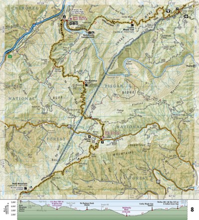 Appalachian Trail: Davenport Gap to Damascus Topographic Map Guide