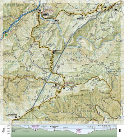 Appalachian Trail: Davenport Gap to Damascus Topographic Map Guide