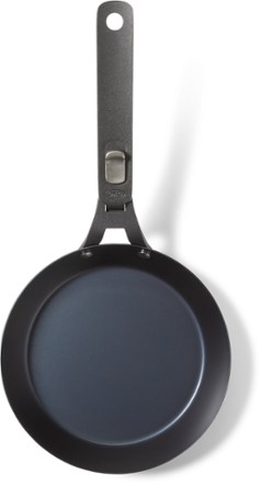 Outdoor Carbon Steel Fry Pan with Removable Handle - 8"