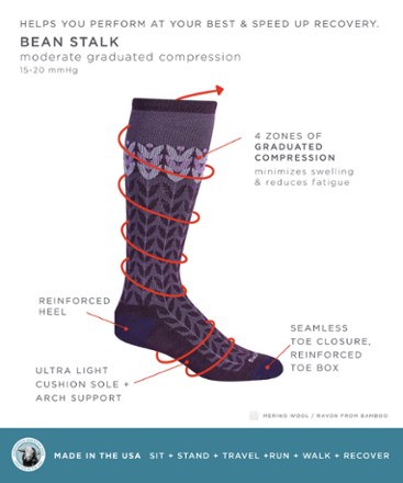 Bean Stalk Compression Socks - Women's
