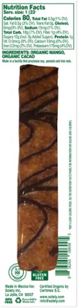 Fruit Jerky Drizzled With Cacao