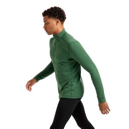 Rho Merino Wool Zip-Neck Base Layer Top - Men's