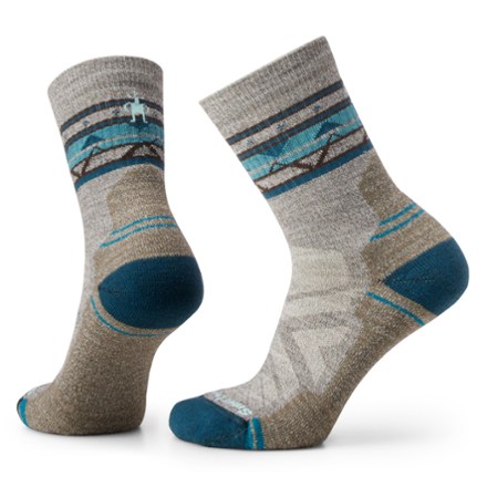 Hike Light Cushion Zig Zag Valley Mid Crew Socks - Women's