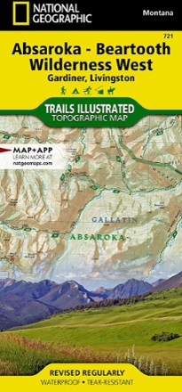 Absaroka-Beartooth Wilderness West Map