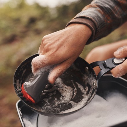 Outdoor Carbon Steel Fry Pan with Removable Handle - 8"