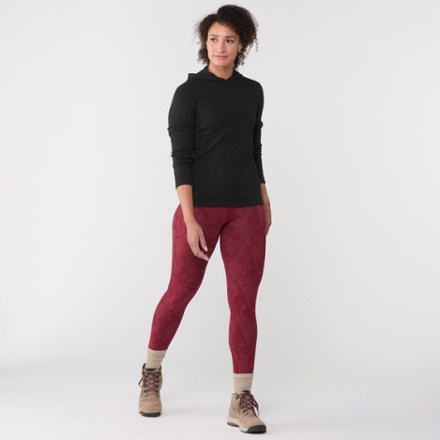 300 Lightweight Alpaca Wool Pullover Base Layer Hoodie - Women's