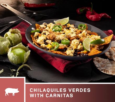 Chilaquiles Verdes with Carnitas - 2 Servings