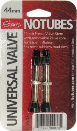 Universal 44mm Tubeless Road Valve Stems - Pair