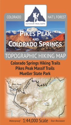 Pikes Peak and Colorado Springs Map