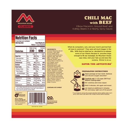 Classic Chili Mac with Beef - 3 Servings