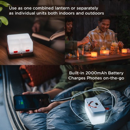 Trio Lantern with Phone Charger