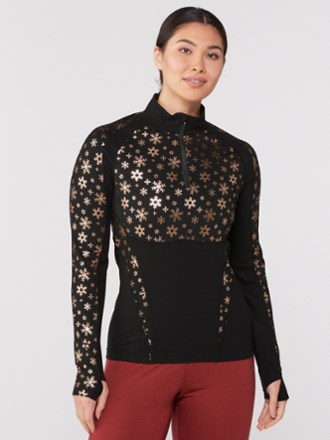 Heatwave Body Mapped Quarter-Zip Long-Sleeve Base Layer Top - Women's