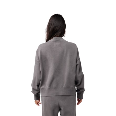 Oversized Fleece Crew Sweatshirt - Women's